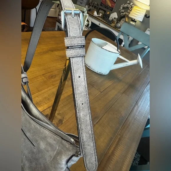 Michael Kors Fringe Crossbody in Suede with Zipper - Picture 12 of 15